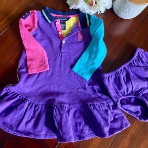 Ralph Lauren long sleeve two pieces dress .